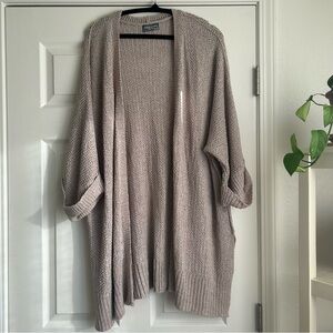 Sweet Lovely by Jen soft knit mauve cardigan sweater size 2x/3x